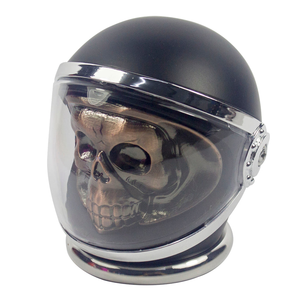 3" 4 PC 3D Copper Metal Skull in Helmet Tobacco Herb Spice Grinder Smoke Crusher
