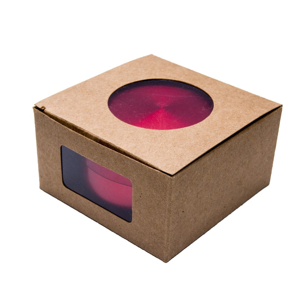 4" Aluminum Huge 4 Piece Grinder Tobacco Herb Spice Crusher w/ Gift Box Red