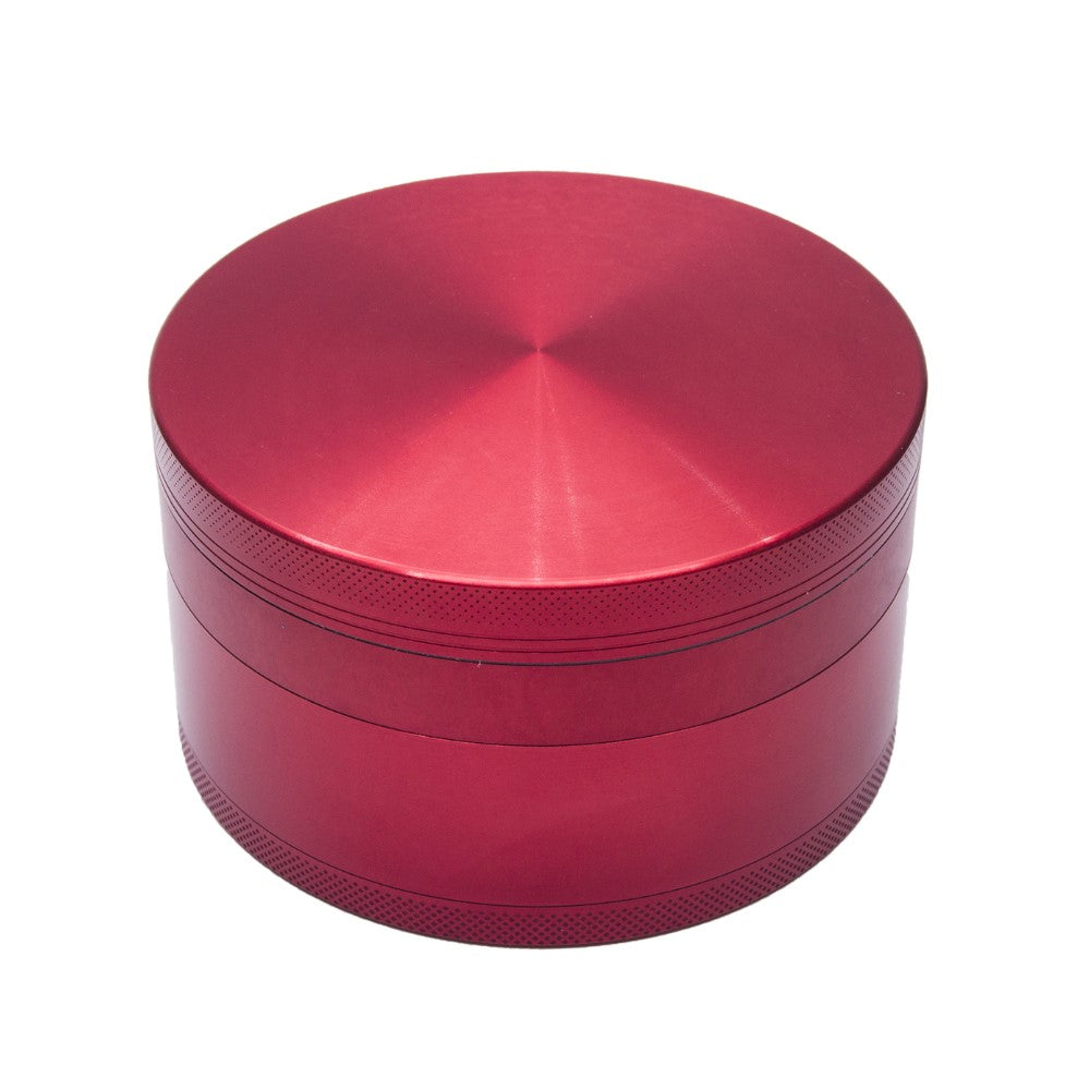 4" Aluminum Huge 4 Piece Grinder Tobacco Herb Spice Crusher w/ Gift Box Red