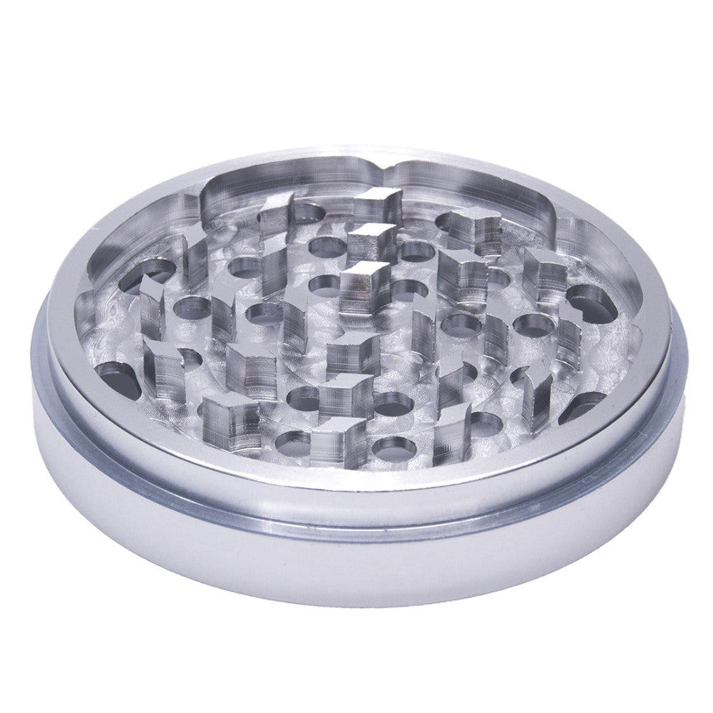 4 Inch Aluminum Huge 4 Piece Grinder Tobacco Herb Spice Crusher Silver Color