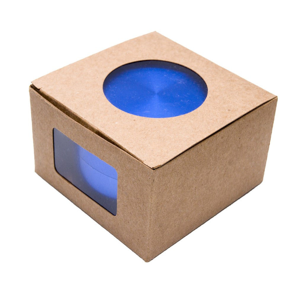 4" Aluminum Huge 4 Piece Grinder Tobacco Herb Spice Crusher w/ Gift Box Blue Spice Grinder