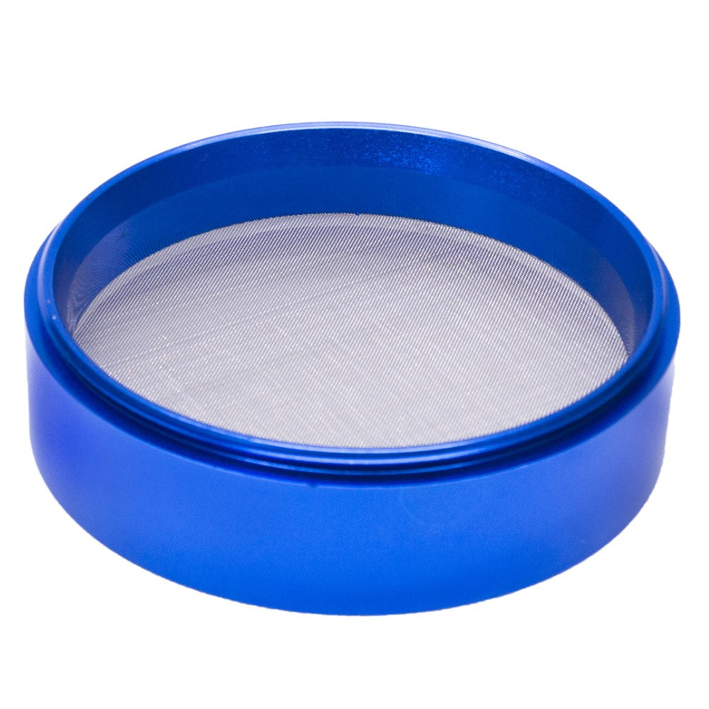 4" Aluminum Huge 4 Piece Grinder Tobacco Herb Spice Crusher w/ Gift Box Blue Spice Grinder