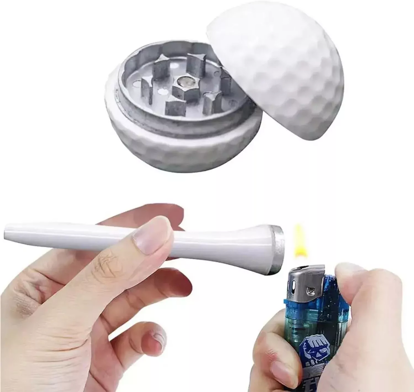 2.1" 3 PC Golf/Vanilla Set Multifunctional Golf Ball Vanilla Grinder USA