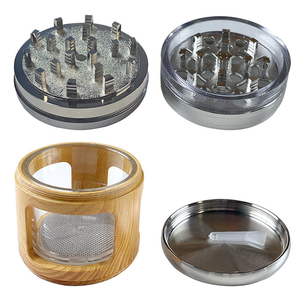 3.3" 4 Pc Eagle Themed Herb Metal Tobacco Herb Spice Grinder Smoke Crusher GIFT
