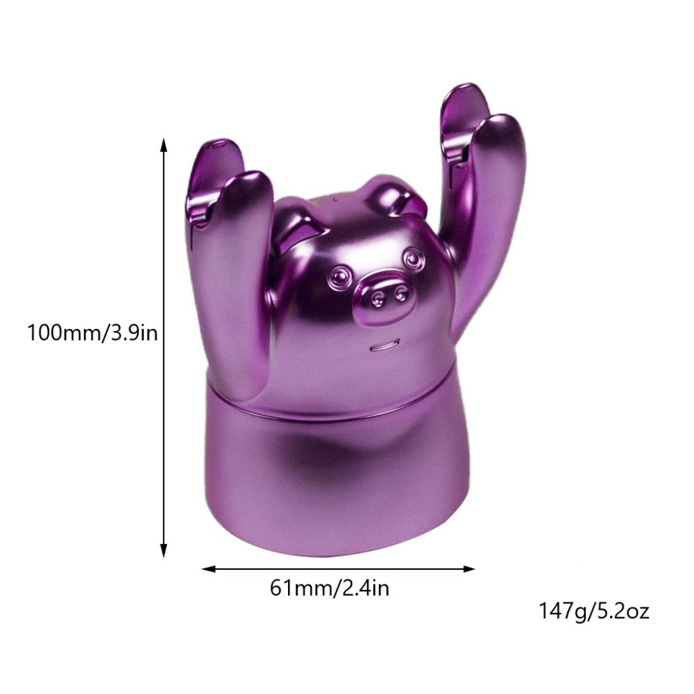 1.5" Tobacco Herb Grinder Spice Herbal 4 PC Smoke Crusher 3D Cat Hands up Holder