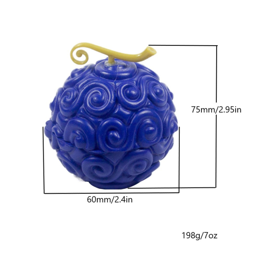 3 Parts 3D Devil Fruit Design Herb Grinder for Spices and Tobacco Novelty METAL