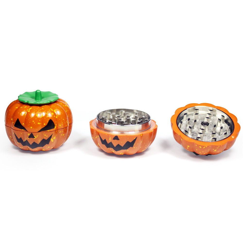 3 Parts 3DPumpkin Design Herb Grinder for Spices and Tobacco Novelty ideal gift
