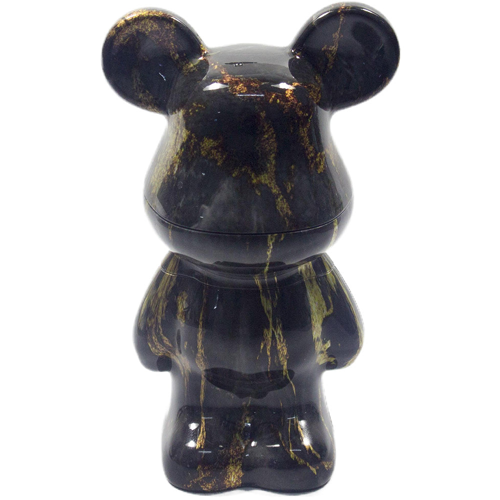 5.5" H 4PC Colorful Fluid Bear Marble-Patterned Grinders Tobacco Herb Spice Gift