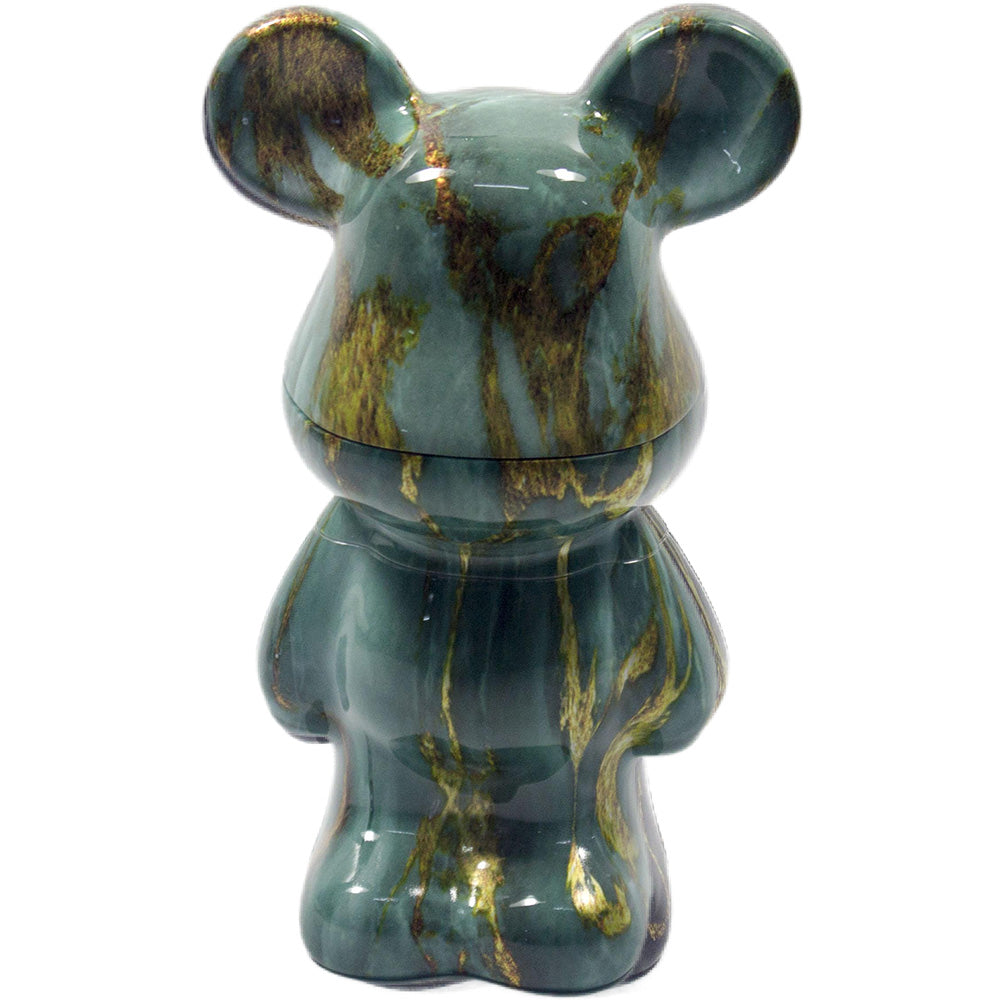 5.5" H 4PC Colorful Fluid Bear Marble-Patterned Grinders Tobacco Herb Spice Gift