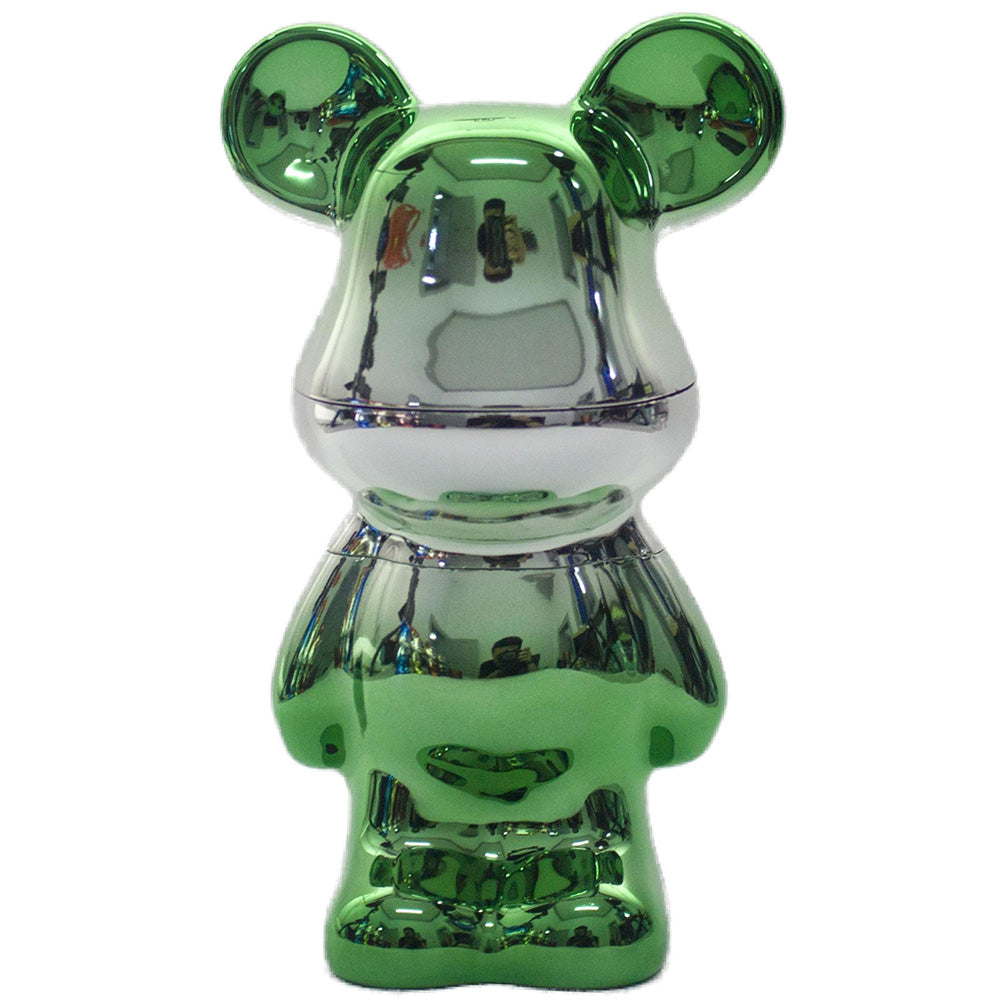 5.5" H 4PC Colorful Metallic Bear -Patterned Grinders Tobacco Herb Spice Gift