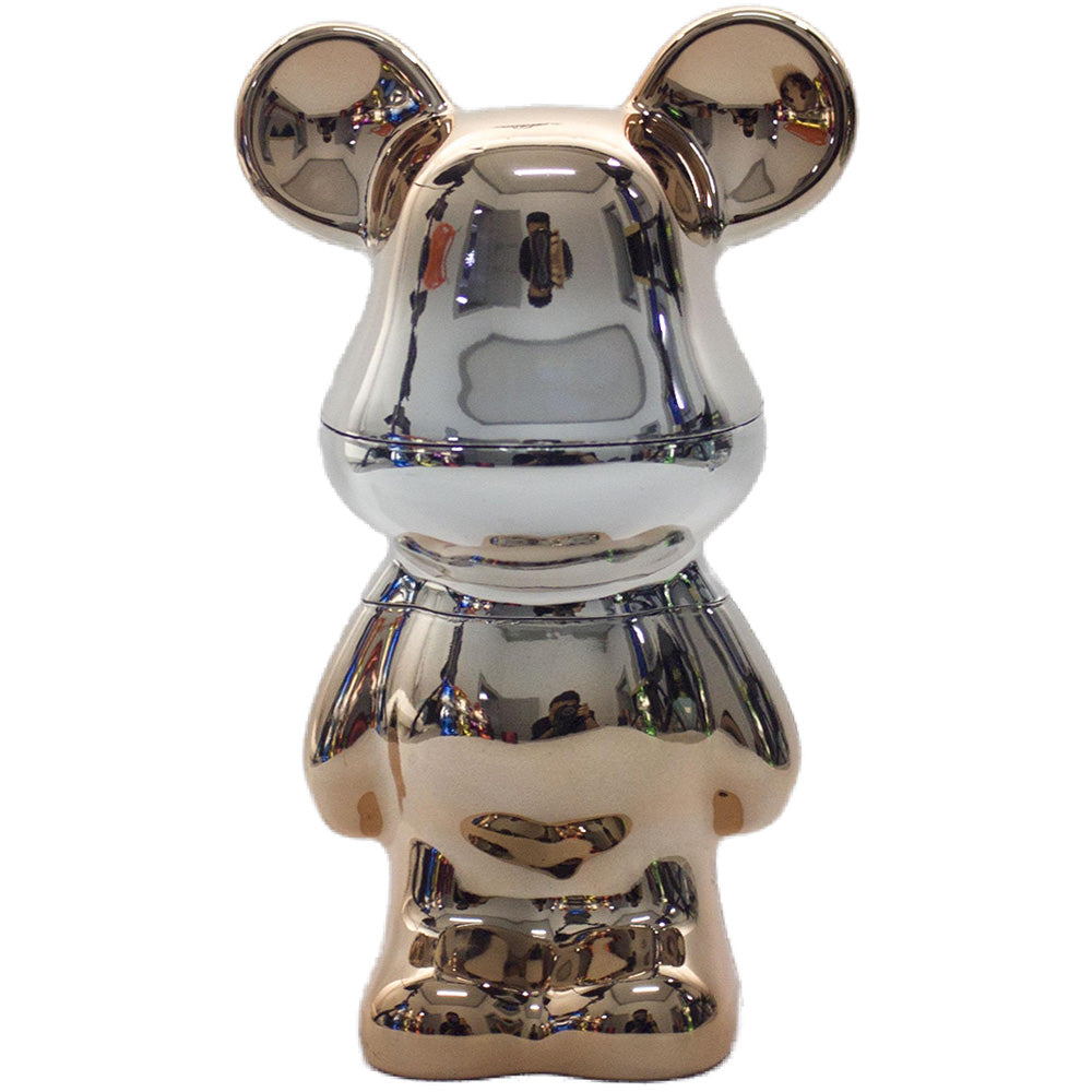 5.5" H 4PC Colorful Metallic Bear -Patterned Grinders Tobacco Herb Spice Gift