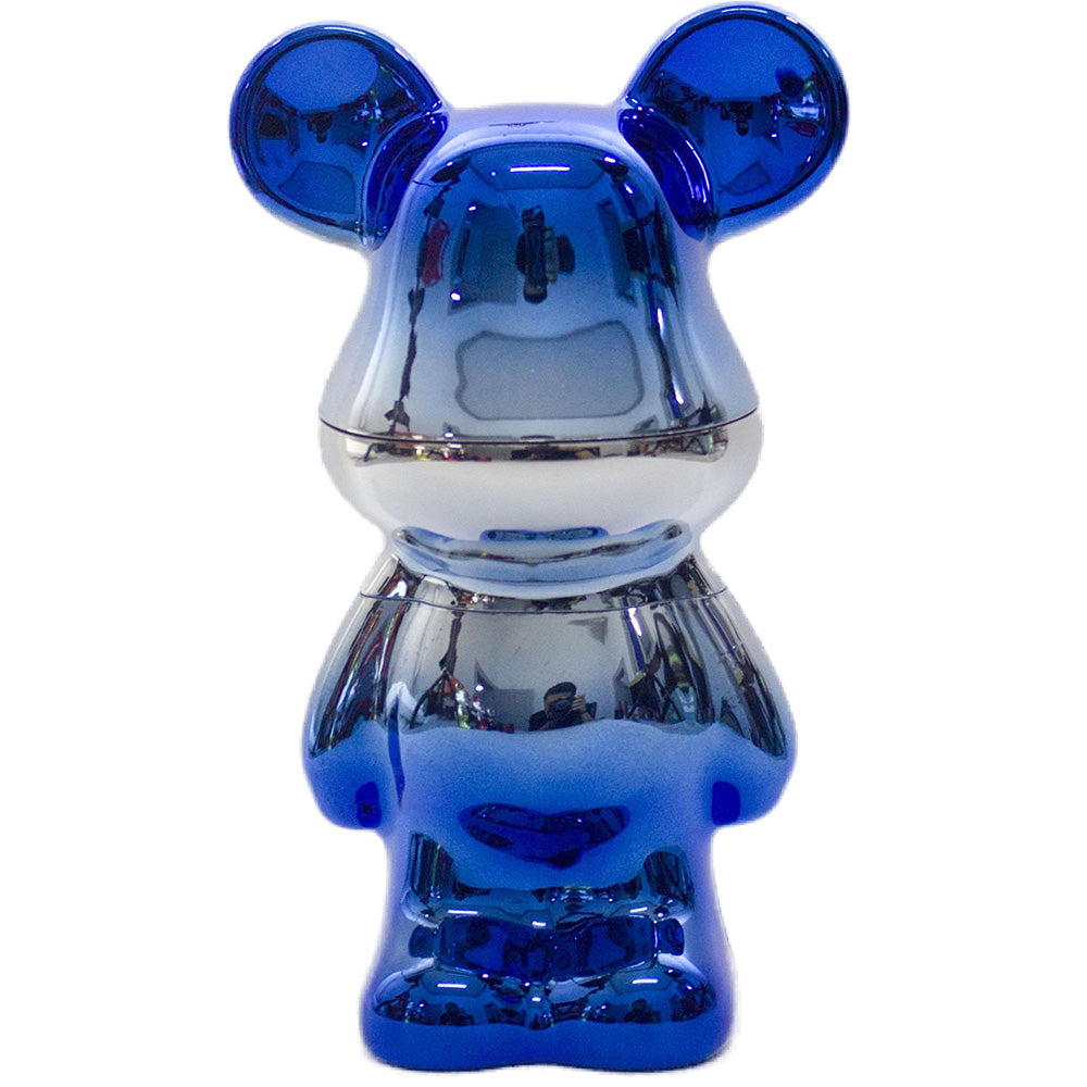5.5" H 4PC Colorful Metallic Bear -Patterned Grinders Tobacco Herb Spice Gift