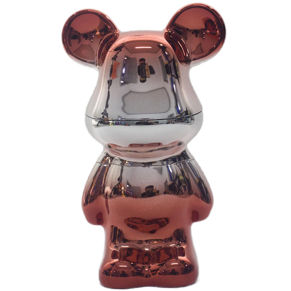 5.5" H 4PC Colorful Metallic Bear -Patterned Grinders Tobacco Herb Spice Gift