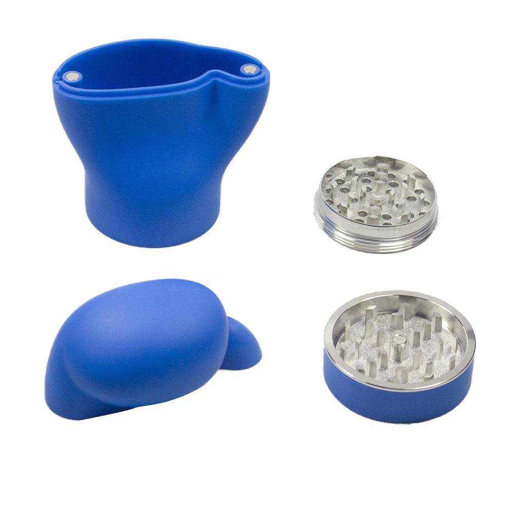 4.6" H 4PC Colorful Fist-Shaped Herb Grinders Tobacco smoking Spice Gift Novetly