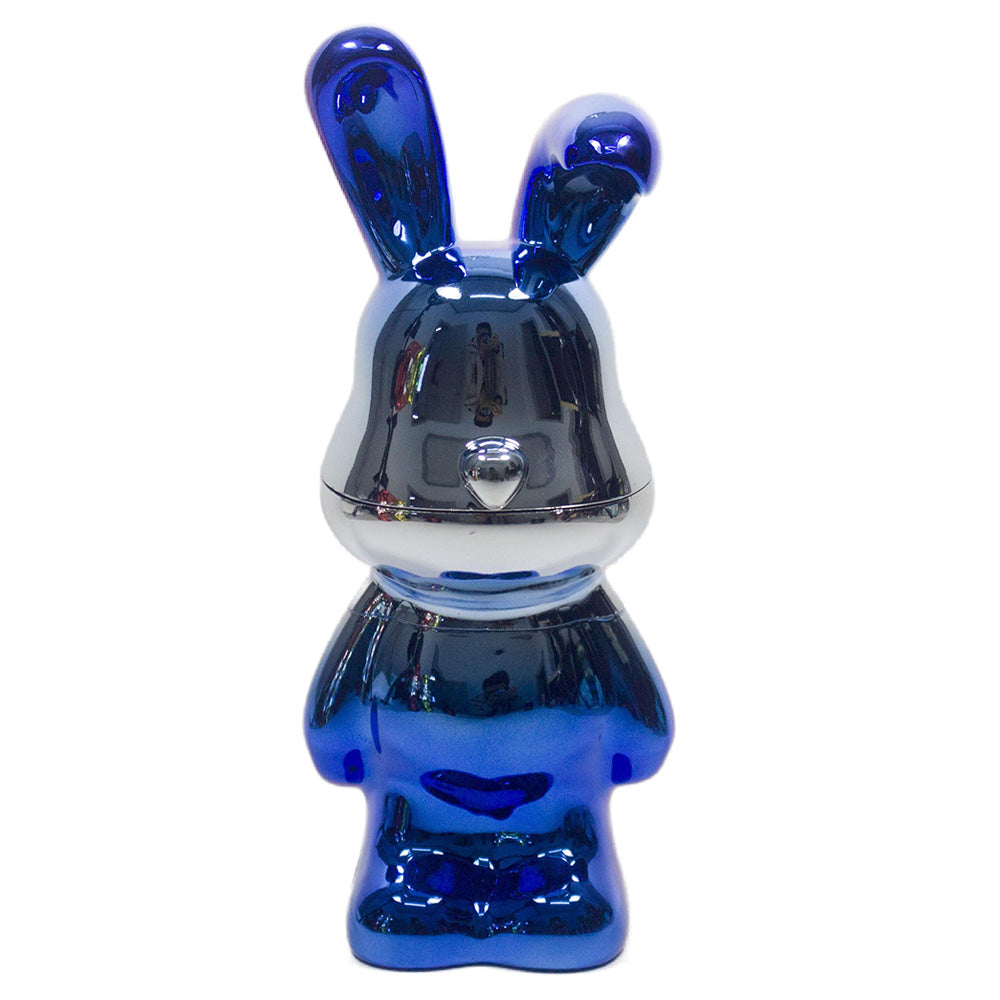 6.5" H 4PC Colorful Metallic Bunny -Patterned Grinders Tobacco Herb Spice Gift