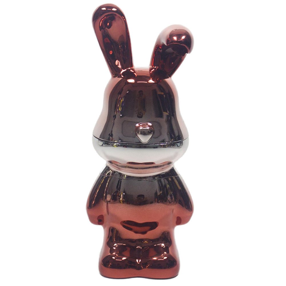 6.5" H 4PC Colorful Metallic Bunny -Patterned Grinders Tobacco Herb Spice Gift