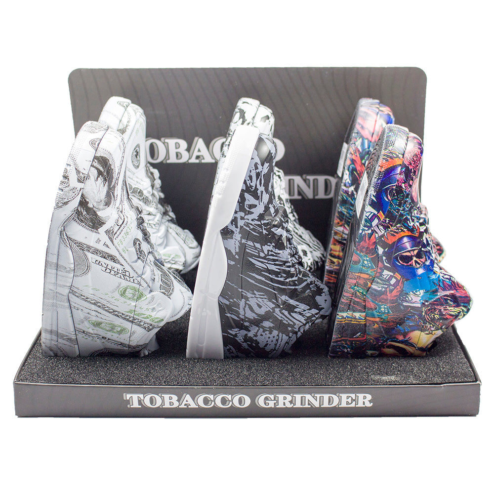 1.5" Spice Herb Tobacco Grinder 3 Piece Crusher Gift colorful shoes 3D print