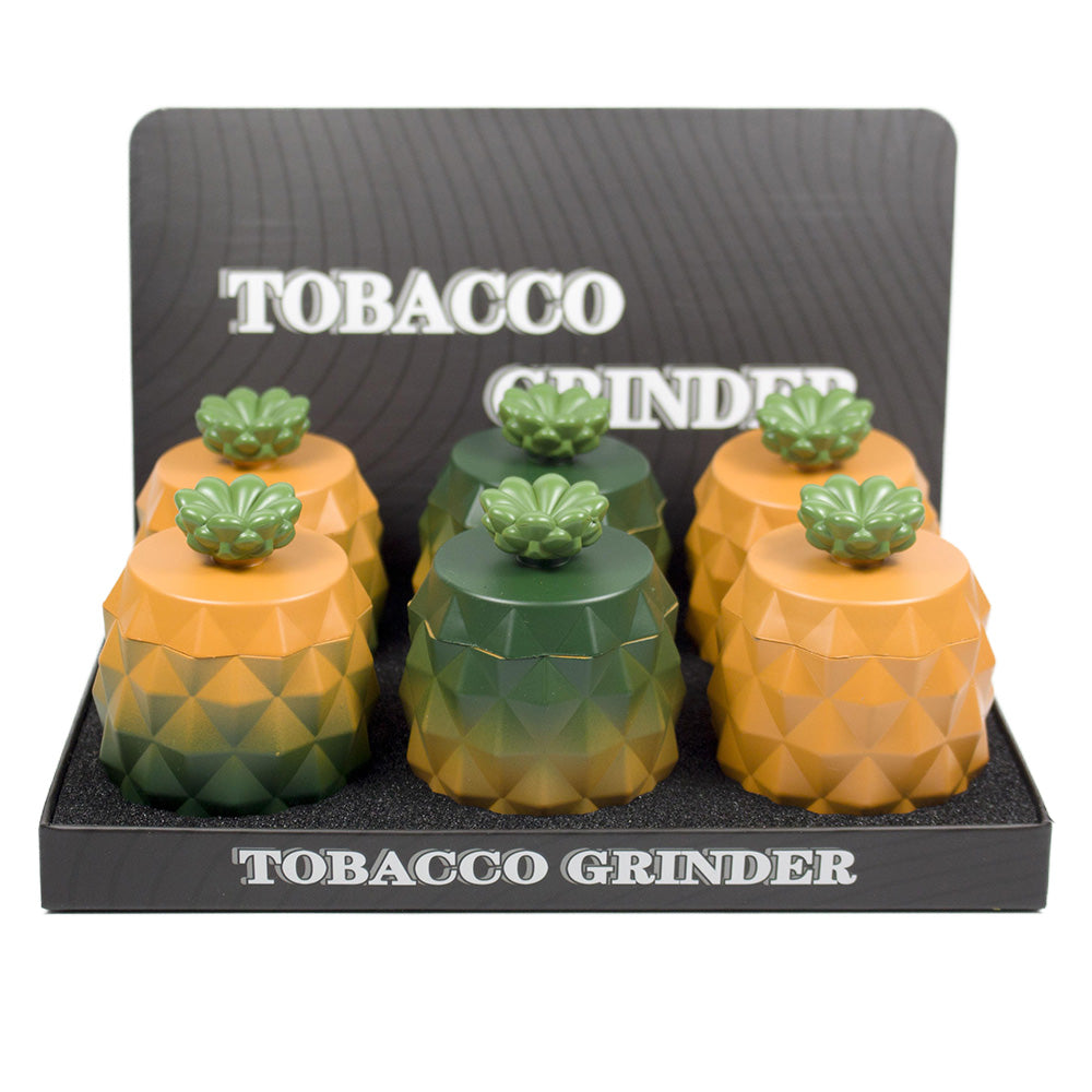 1.8" 4PC Pineapple Spice Herb Tobacco Grinder Crusher Gift Kitchen