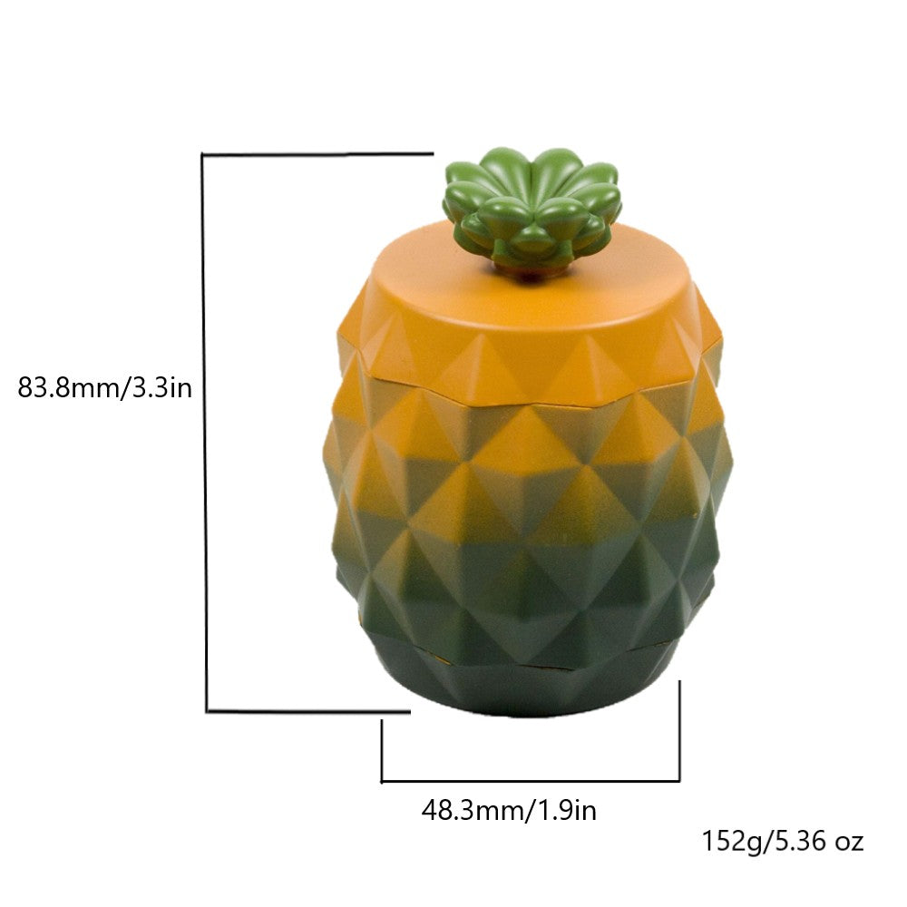 1.8" 4PC Pineapple Spice Herb Tobacco Grinder Crusher Gift Kitchen
