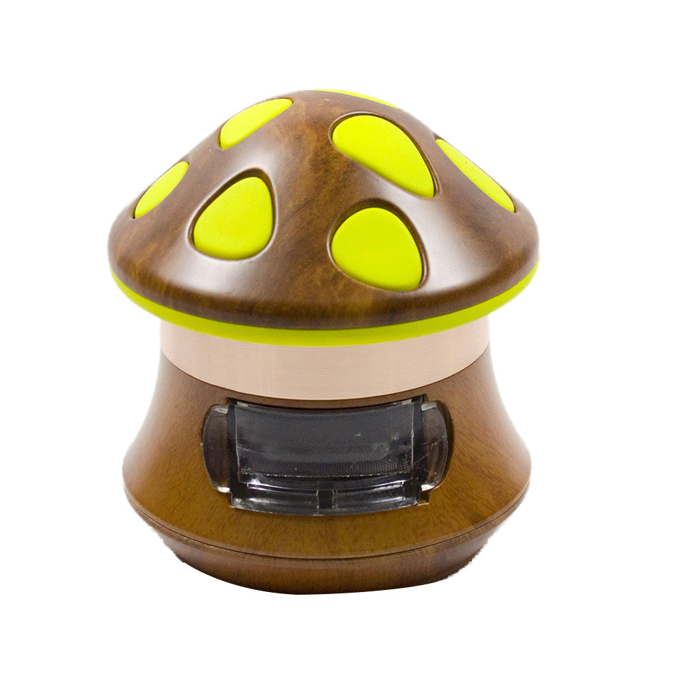 3" Premium 4 Layer Mushroom Grinder With Drawer Herb Spice Crusher for Kitchen