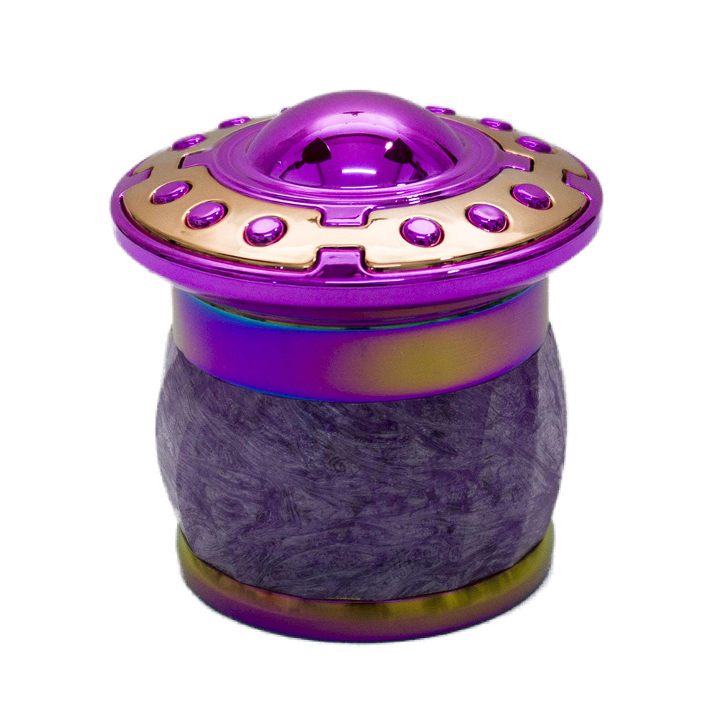 2.2" UFO Spice Herb Tobacco Grinder Herbal Metal Smoke 4 Piece Crusher Gift