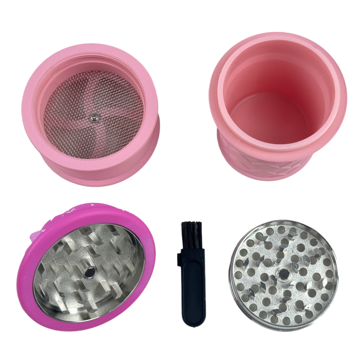 Ice Cream Cone Herb Grinder 4Layer Spice Crusher Cute Design Portable Smoke Tool