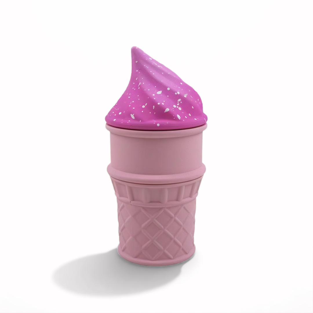 Ice Cream Cone Herb Grinder 4Layer Spice Crusher Cute Design Portable Smoke Tool