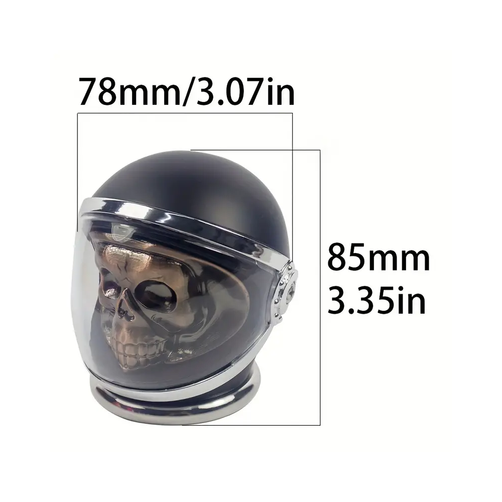 3" 4 PC 3D Copper Metal Skull in Helmet Tobacco Herb Spice Grinder Smoke Crusher