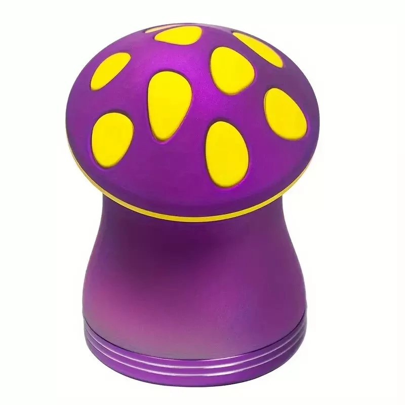 3" 4Pc Metal Mushroom Tobacco Herb Spice Grinder Smoke Crusher Halloween gift