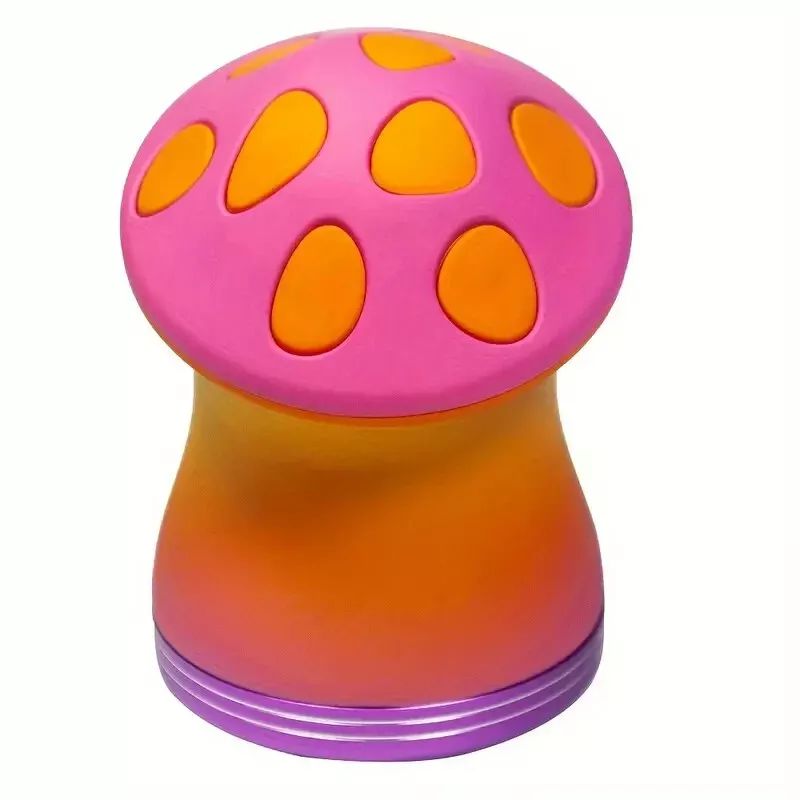 3" 4Pc Metal Mushroom Tobacco Herb Spice Grinder Smoke Crusher Halloween gift