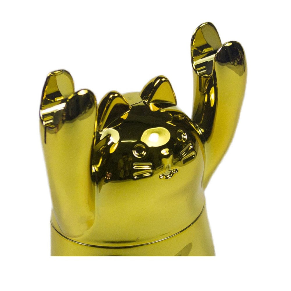 1.5" Tobacco Herb Grinder Spice Herbal 4 PC Smoke Crusher 3D Cat Hands up Holder