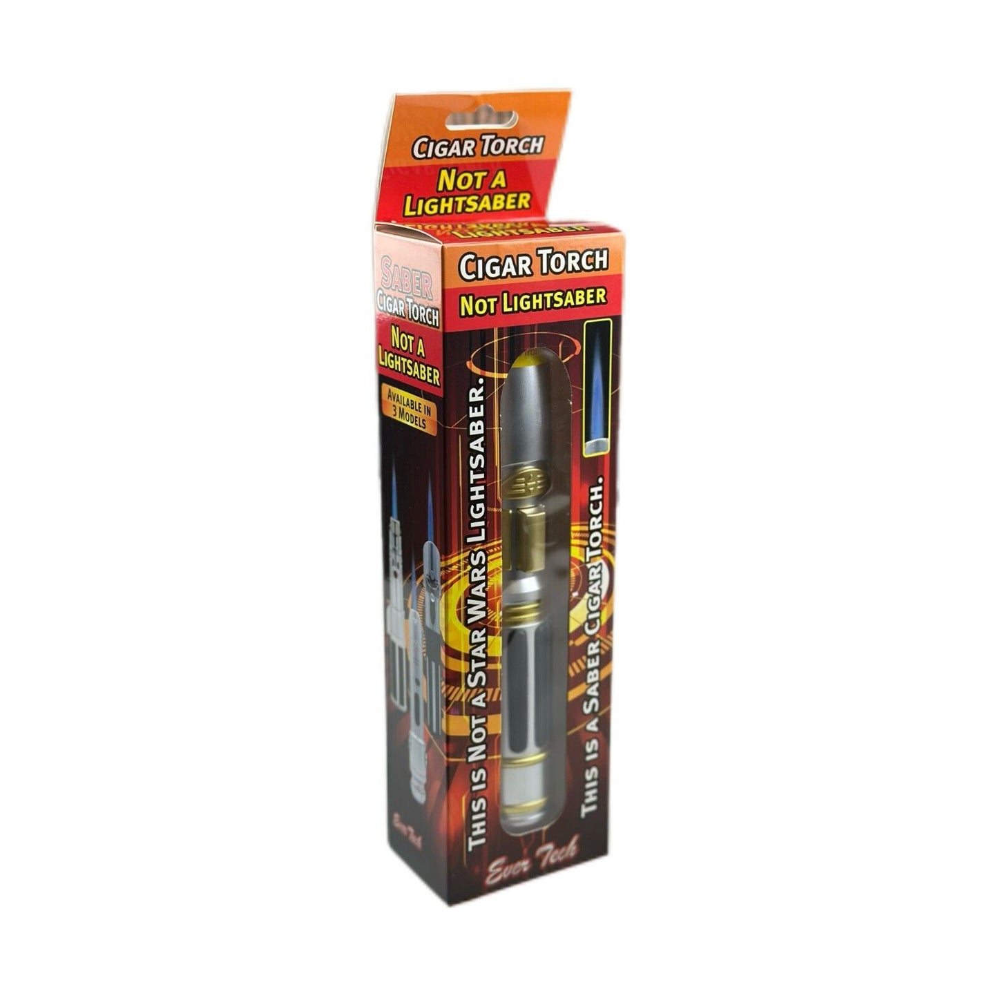 8.7" Ever Tech Saber Cigar Torch w/ Individual Box Christmas Gift Golden