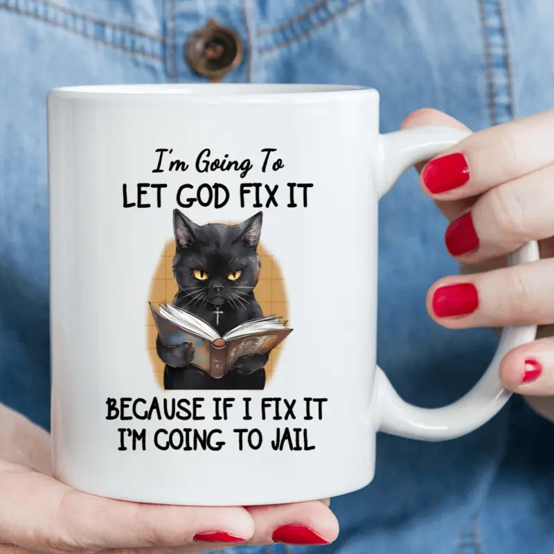 11 oz ceramic mug,cat coffee mug, funny black cat mug, novelty coffee mug, funny mug, summer winter beverage, couple style cute coffee mug, part