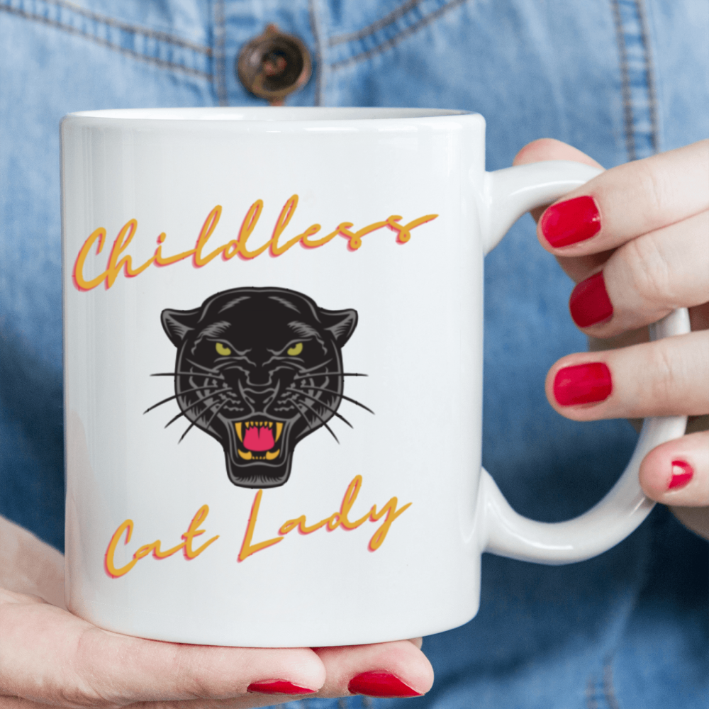 11 oz, 3A grade, 330 ml, 2024 vote , Funny Ceramic mug  Childless Cat Lady 2024 cup with 2 patterns， best Halloween Christmas new year gift，coffee cup