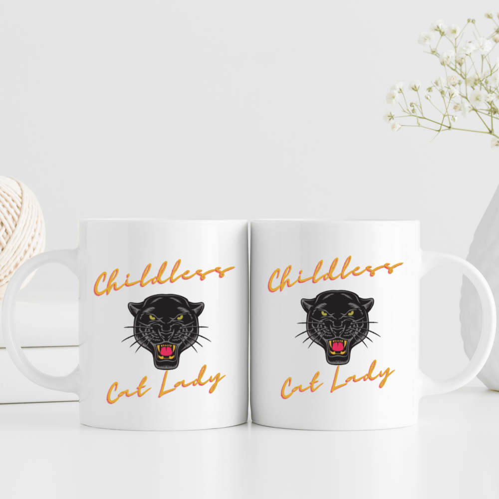 11 oz,3A grade, 330 ml, 2024 vote , Funny Ceramic mug  Childless Cat Lady 2024 cup funny mug, best Halloween Christmas gift coffe cup