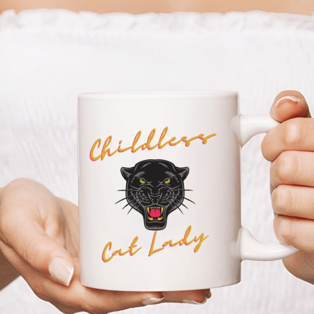 11 oz,3A grade, 330 ml, 2024 vote , Funny Ceramic mug  Childless Cat Lady 2024 cup funny mug, best Halloween Christmas gift coffe cup