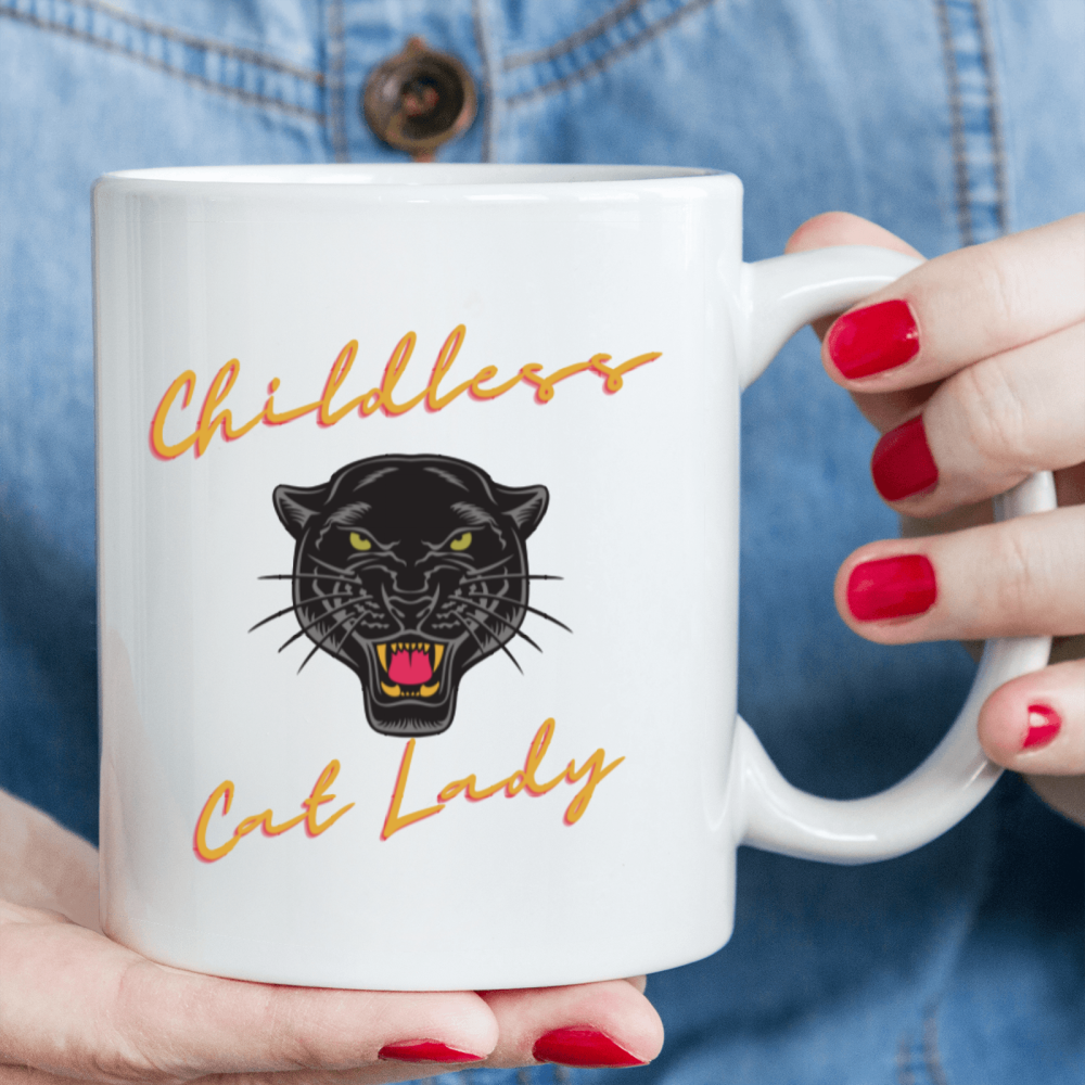 11 oz,3A grade, 330 ml, 2024 vote , Funny Ceramic mug  Childless Cat Lady 2024 cup funny mug, best Halloween Christmas gift coffe cup