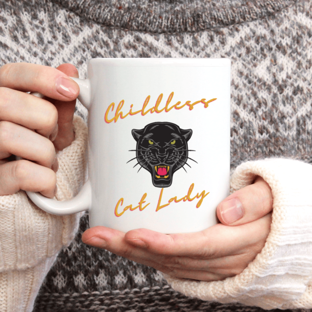 11 oz,3A grade, 330 ml, 2024 vote , Funny Ceramic mug  Childless Cat Lady 2024 cup funny mug, best Halloween Christmas gift coffe cup