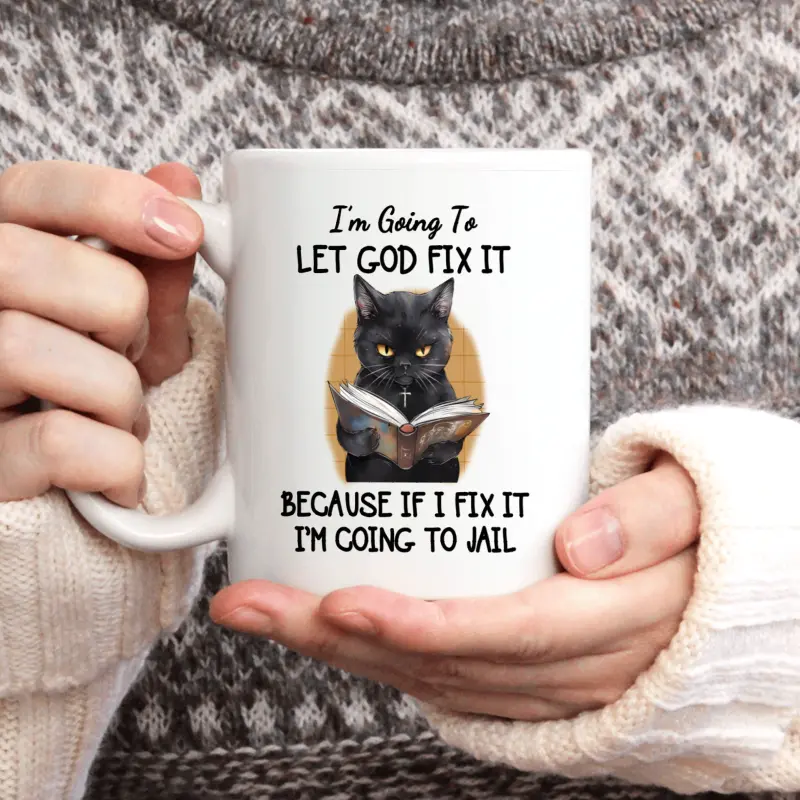 11 oz ceramic mug,cat coffee mug, funny black cat mug, novelty coffee mug, funny mug, summer winter beverage, couple style cute coffee mug, part