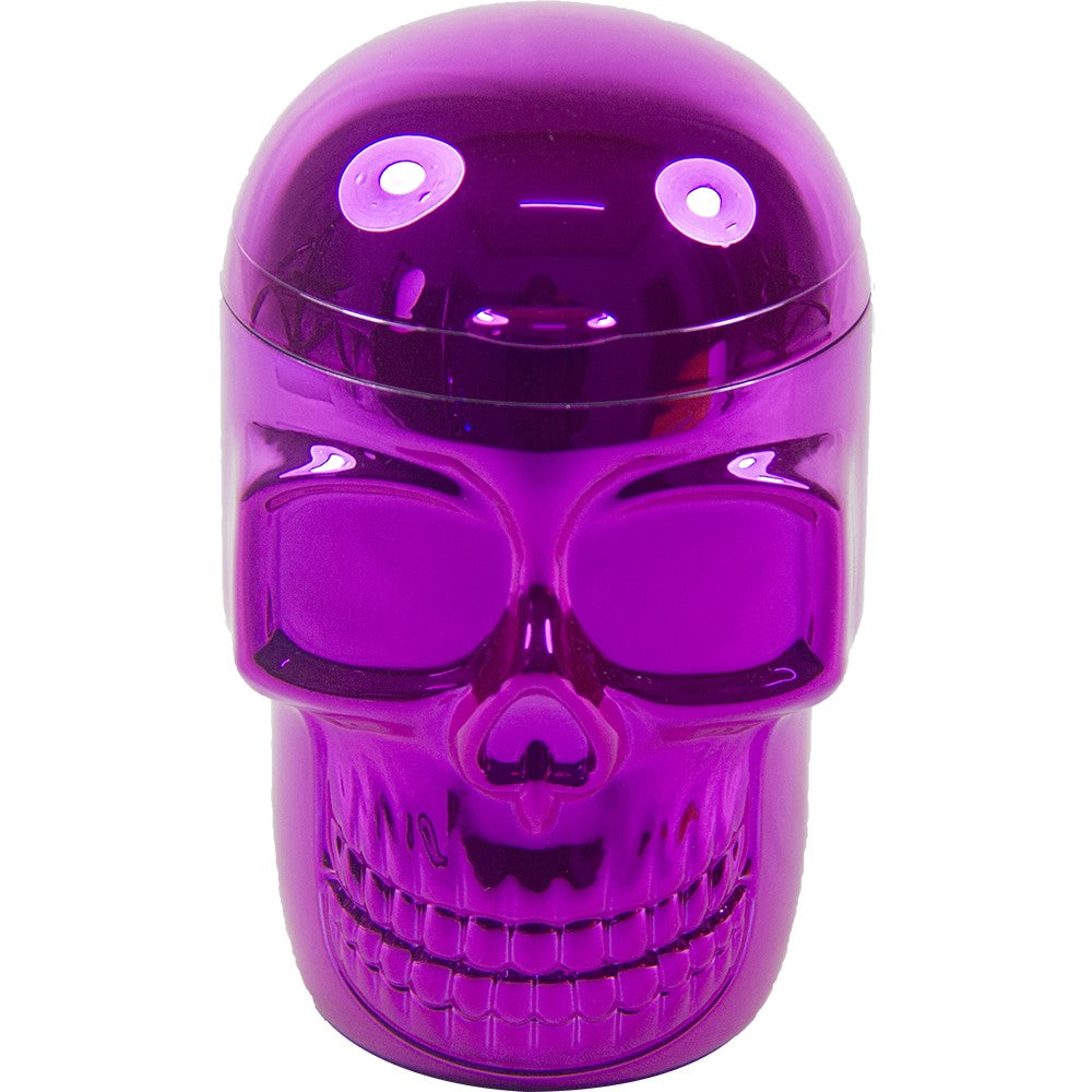 1pc Portable Car Travel Cigarette 3D Candy Skull Ashtray Holder Cup LED Light