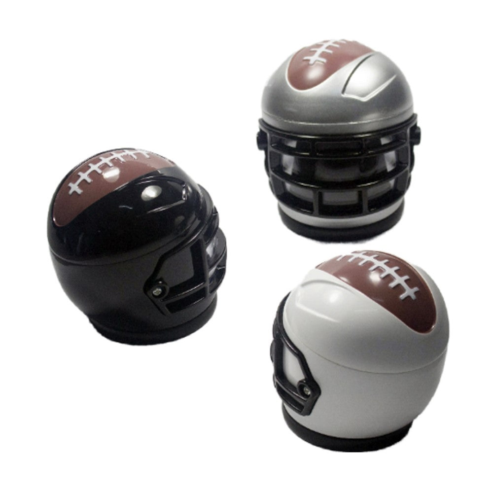 3.2" 4 PC 3D Metal Football Helmet Tobacco Herb Spice Grinder Smoke Crusher