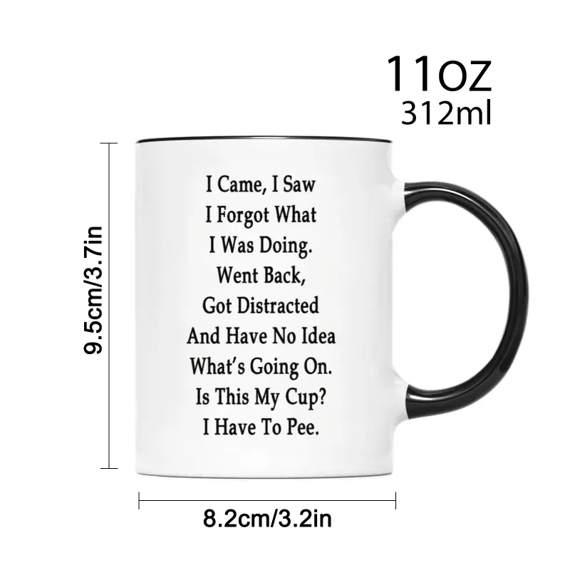 11 oz, coffe cup Ceramic Funny Mug gift for family home decoration Holiday