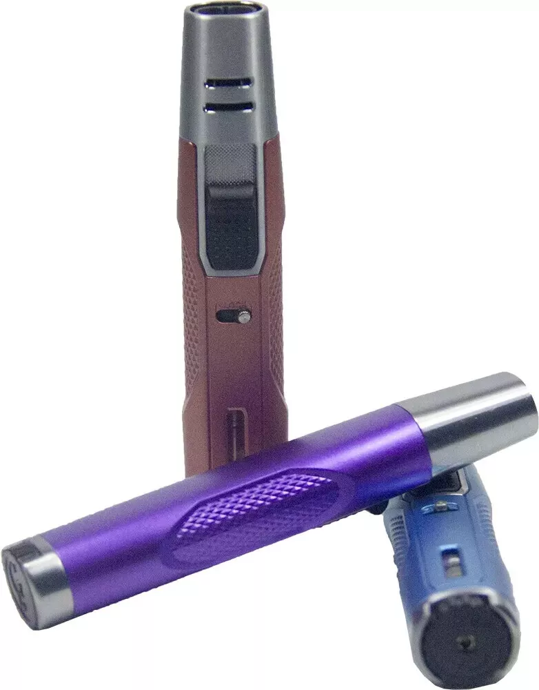 Double V Torch Jet Flame Refillable Butane Adjustable Cigar Lighter /1 piece