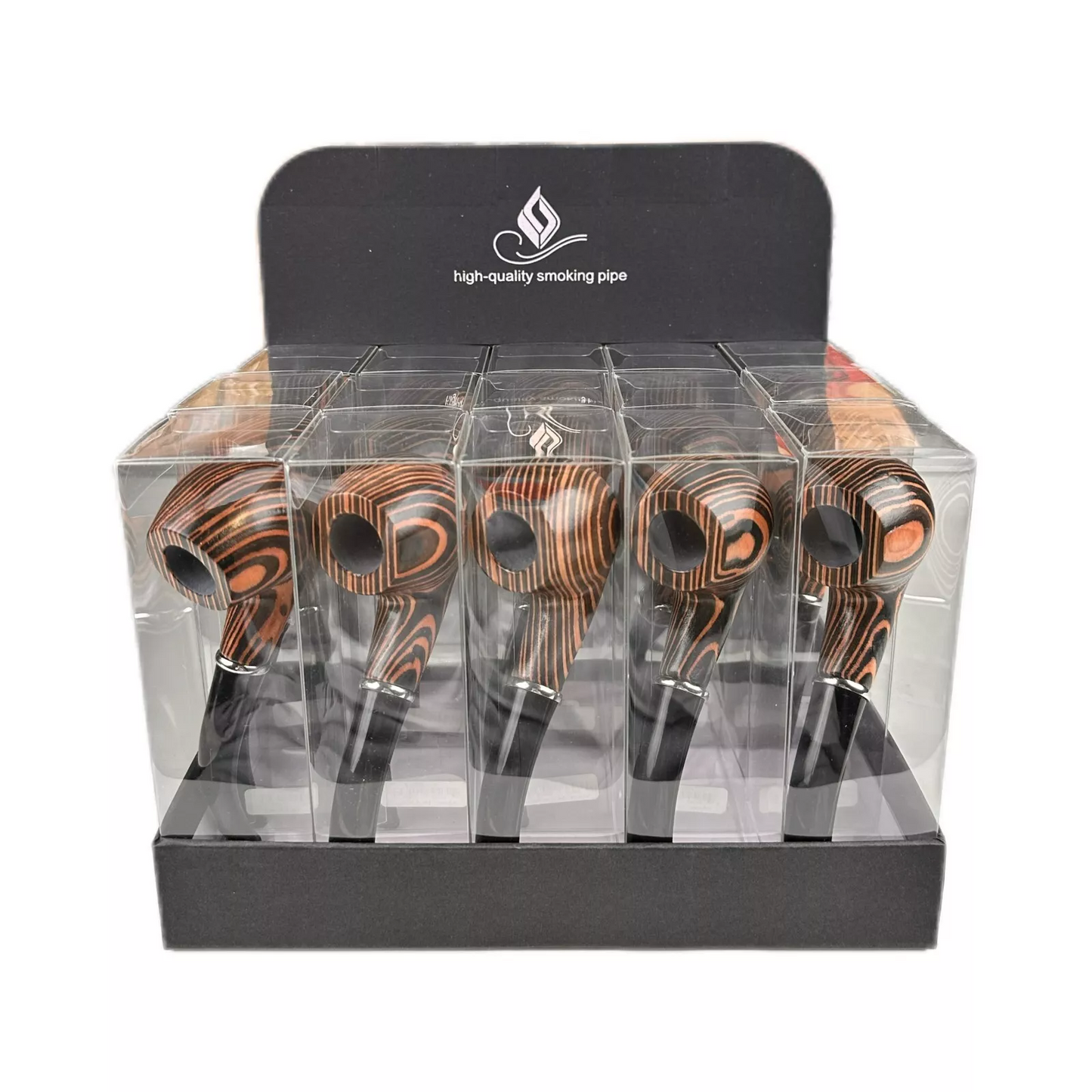 Durable Wooden Smoking Pipe Tobacco Cigarettes Cigar Pipe Enchase Gift62/1 piece