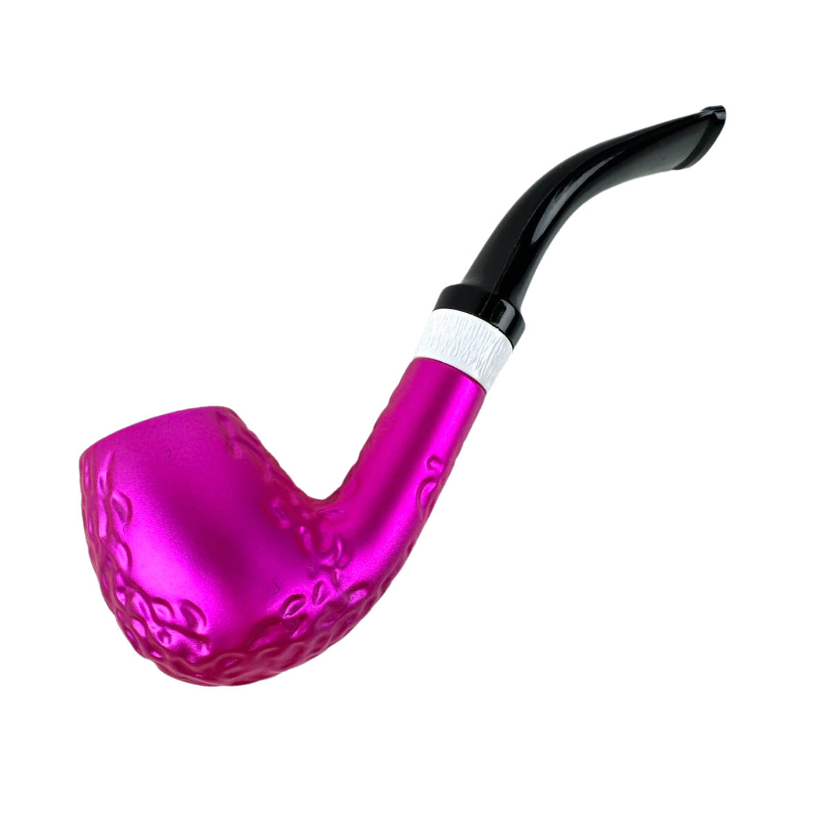 Durable Metal Smoking Pipe Tobacco Cigarettes Cigar Pipes Enchase Gift PINK