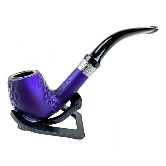 Durable Smoking Pipe Tobacco Cigarettes Cigar Pipes Enchase Gift Black