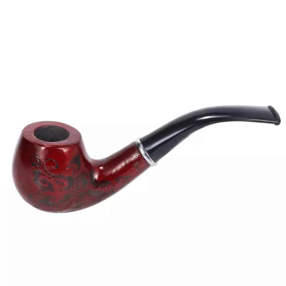 Durable Wooden Wood Smoking Pipe Tobacco Cigarettes Cigar Pipes Enchase No Stand