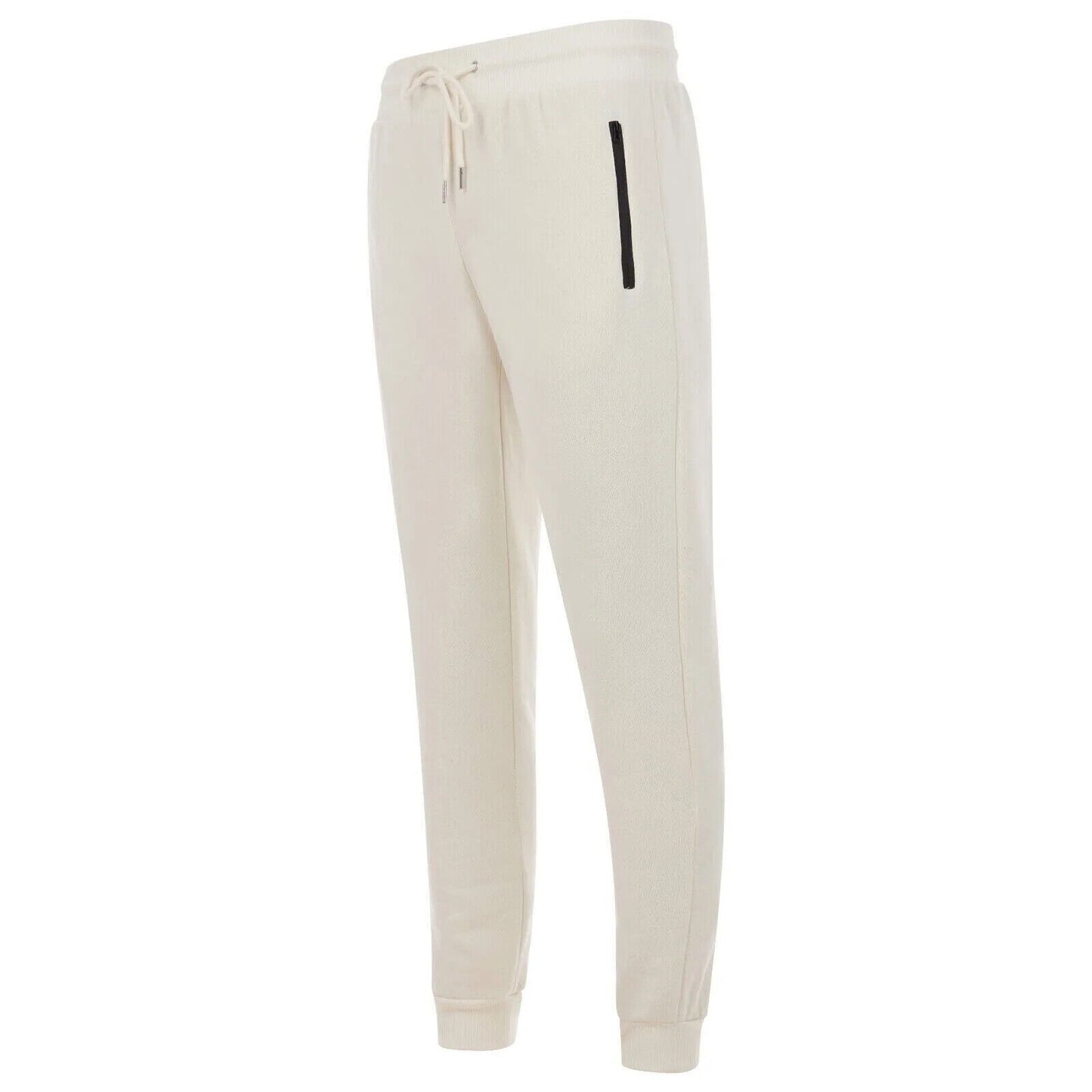 Men's Fleece Lined Slim Fit Casual Tech Jogger Sweatpants W Zipper Pockets S-3XL