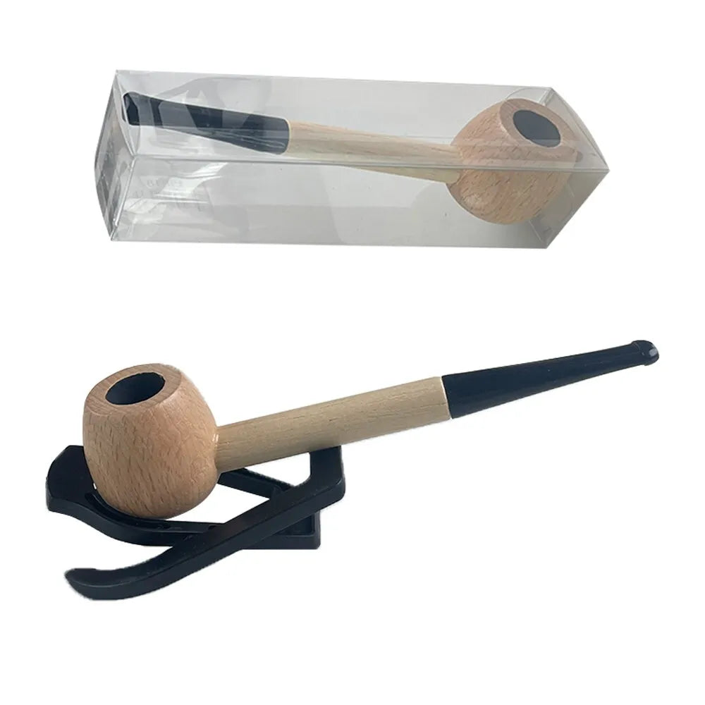 3 Durable Wooden Wood Smoking Pipe Tobacco Cigarettes Cigar Pipes Enchase Gift