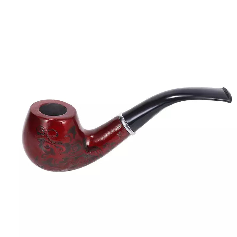 Durable Wooden Wood Smoking Pipe Tobacco Cigarettes Cigar Pipes Enchase No Stand